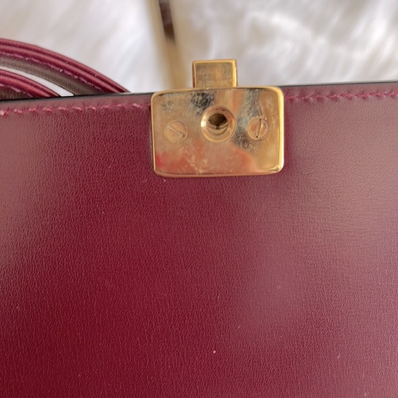 PRISTINE Bally - Vintage Bordeaux Leather Convertible Crossbody - Picture 9 of 12
